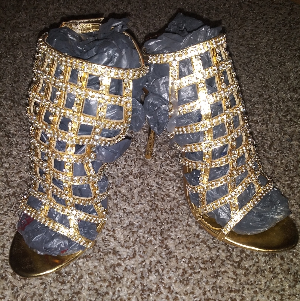 Gold heels